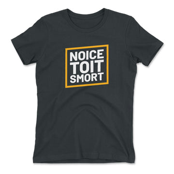 Noice Toit Smort Womens T-Shirt in Heavy Metal color